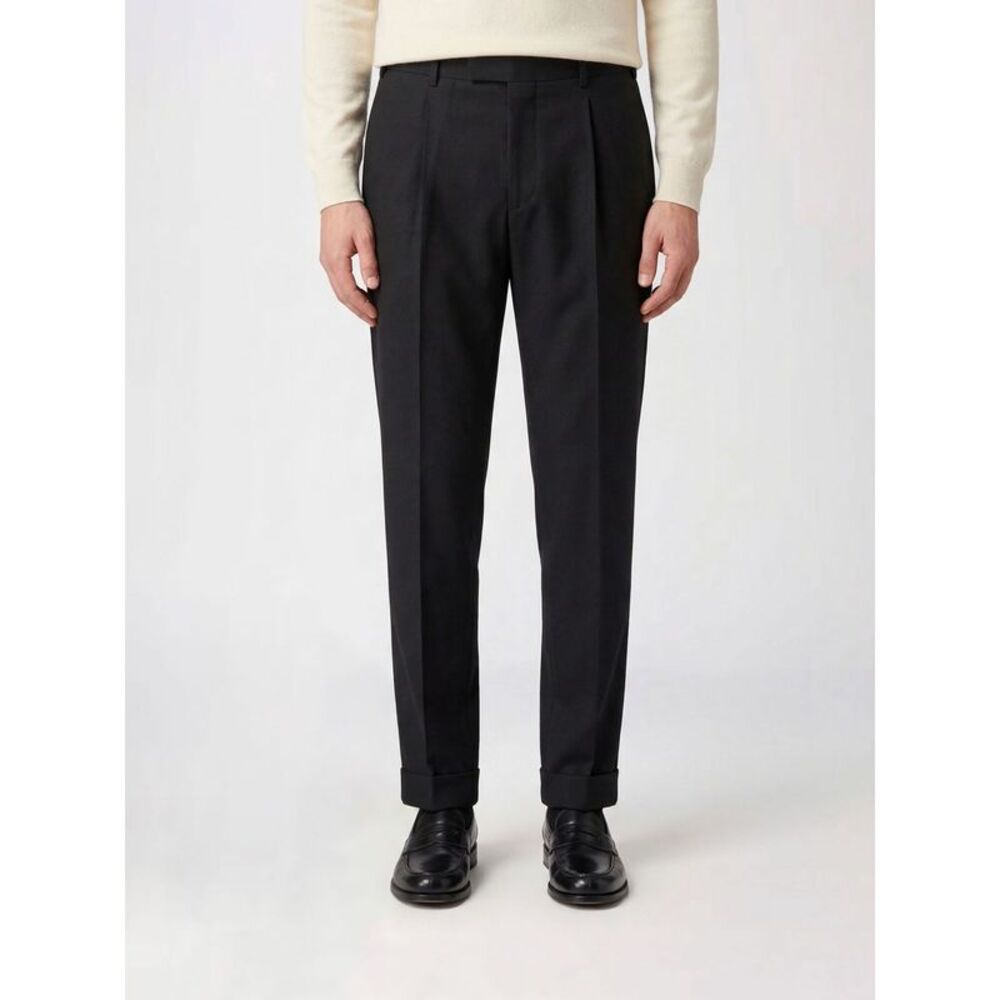 Pt01 Men Stretch Virgin Wool Tailored Trousers Pt01